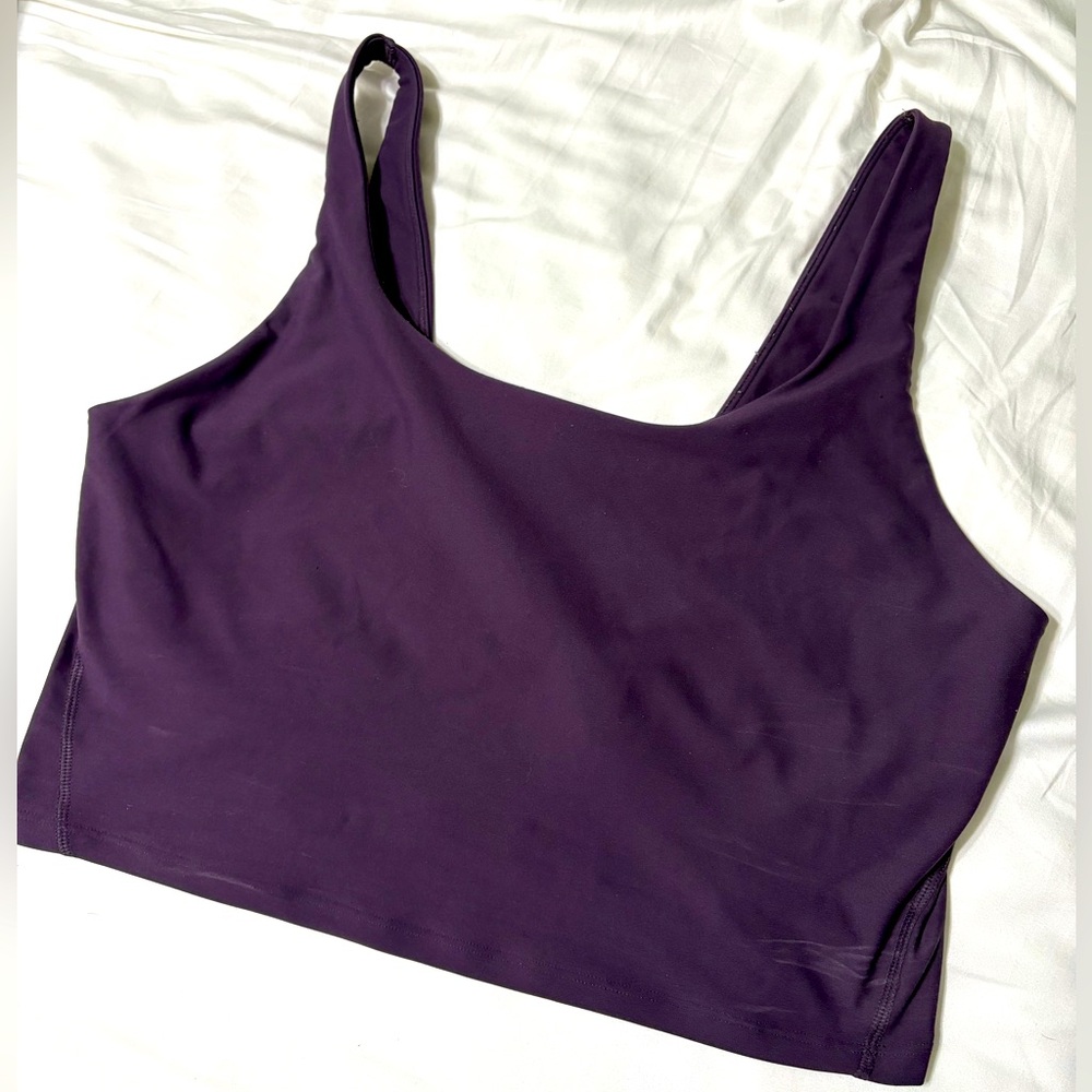 Old Navy Powersoft Longline Sports Bra - Plum / Purple